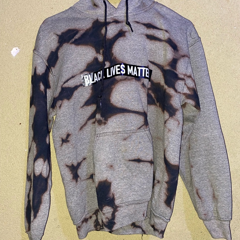 BLM bleached hoodie